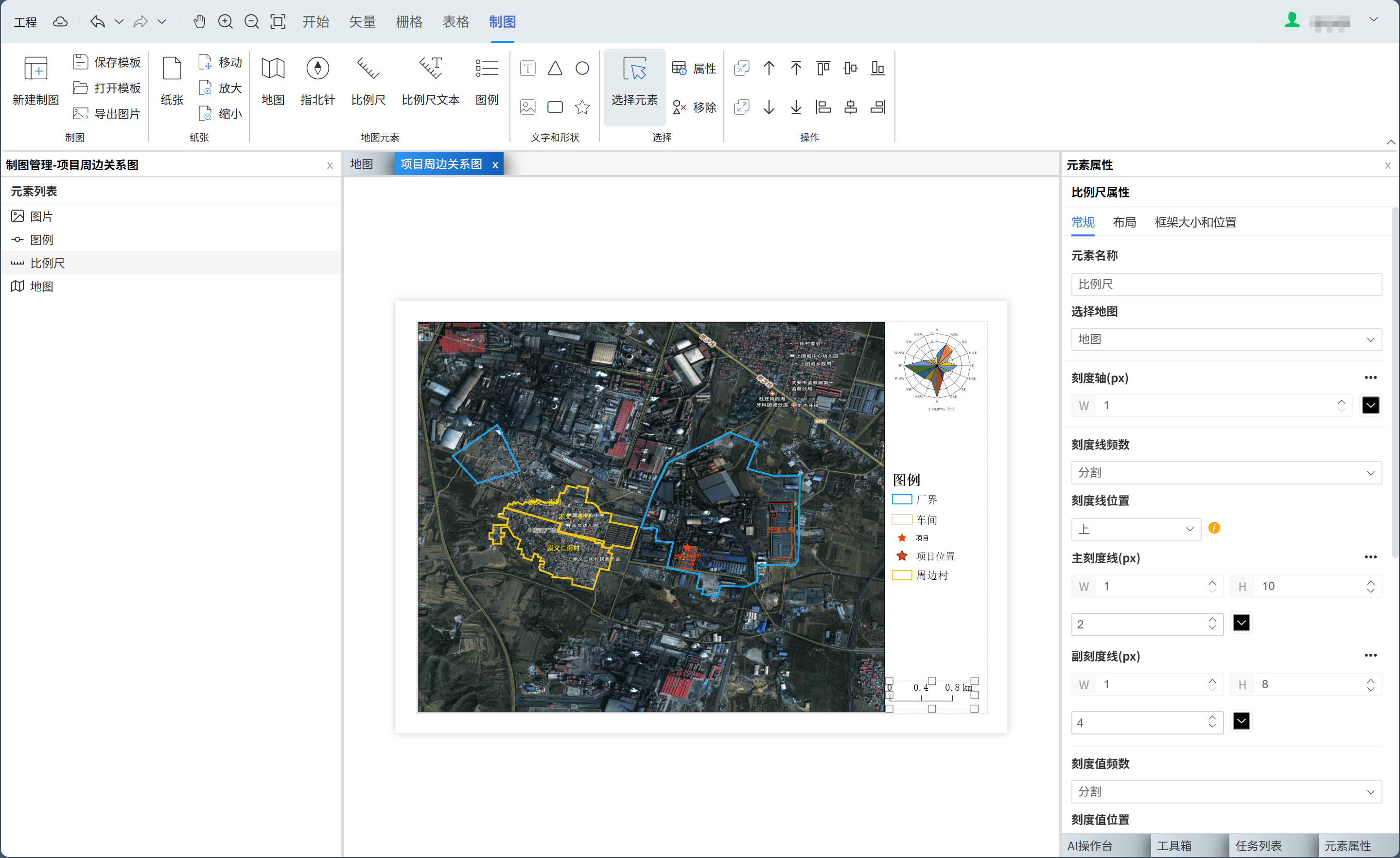 项目周边关系图