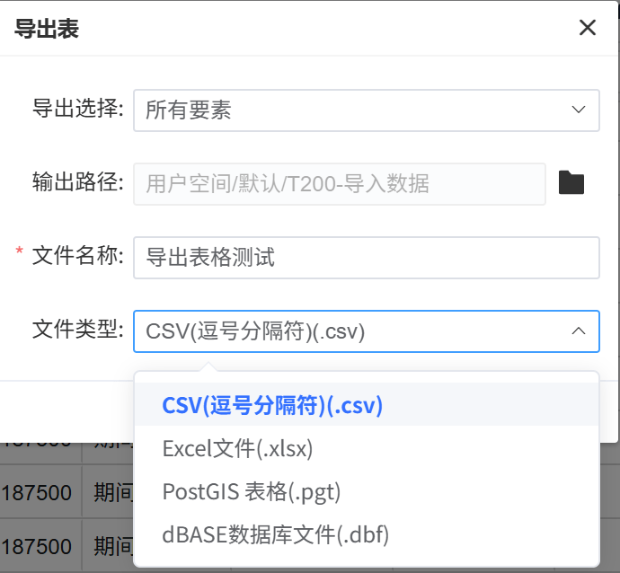 导出表